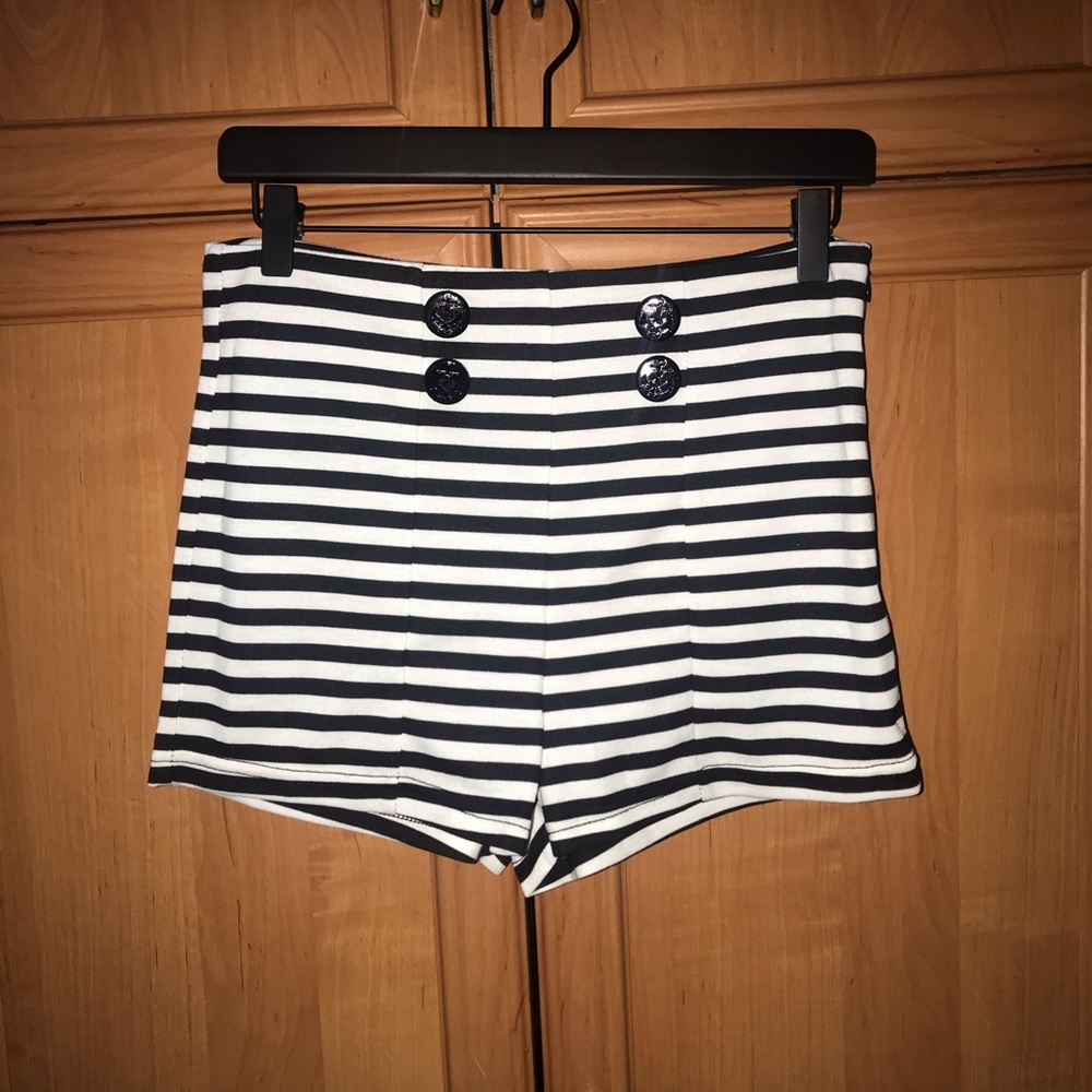 Striped Mini shorts